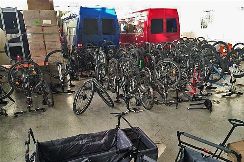 Die Ermittlungsgruppe „Ducato“ stellte 2016 gestohlene Fahrräder sicher. Bild: Polizei