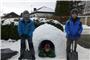 Eigentlich wollten Michel, Benni und Lennart in Entringen einen Schneemann fürs ...