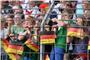 Fußball U19-EM in Reutlingen, Österreich - Deutschland 0:3. Jugendliche Deutschl...