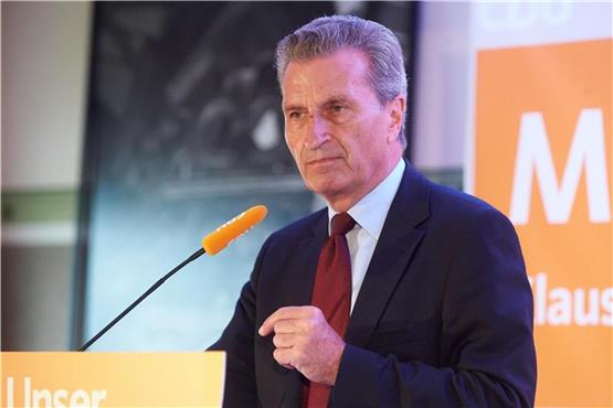Guenther Oettinger (CDU). Foto: Thomas Frey/Archiv dpa/lsw