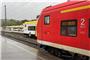 In Tübingen stehen Züge wegen einer Störung im Stellwerk. Bild: Moritz Hagemann