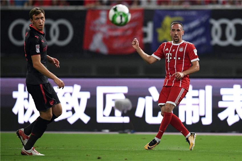 Mit Bayern derzeit auf Asien-Tour: Franck Ribéry. Foto: afp