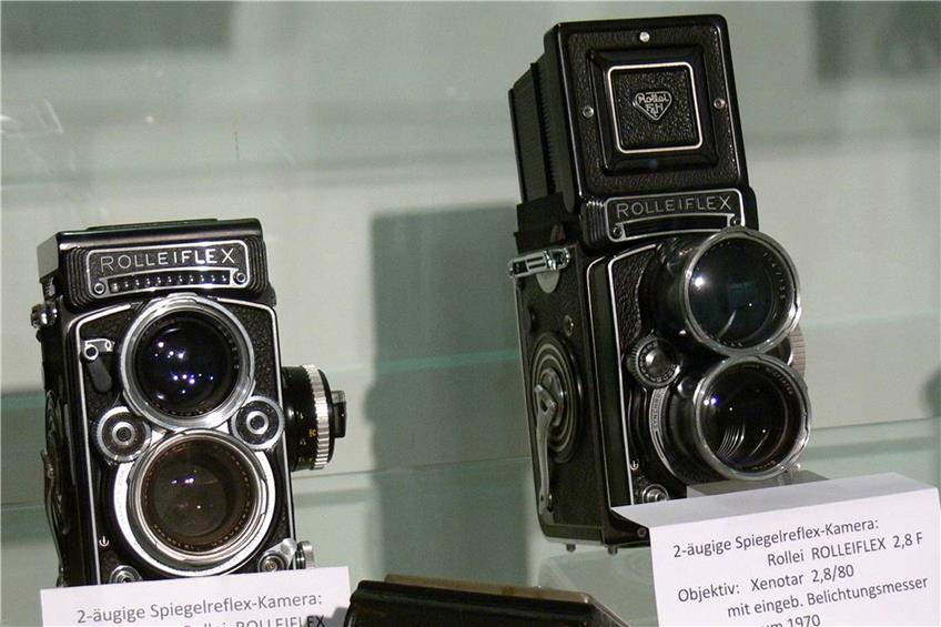 Ohne Chip: Historische Spiegelreflexkameras spiegeln die Geschichte der Fototechnik.