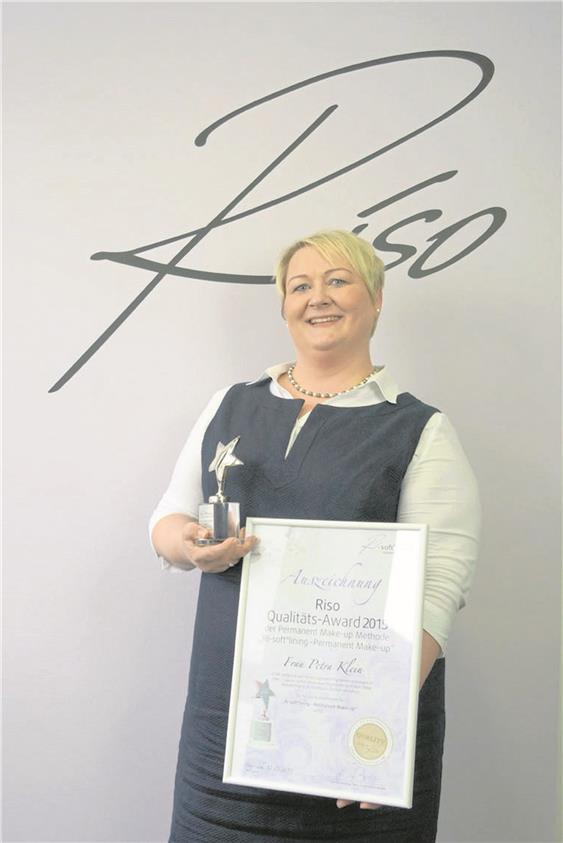 Petra Klein, Bärenapotheke, erhielt den Riso Qualitäts-Award, Bild: privat
