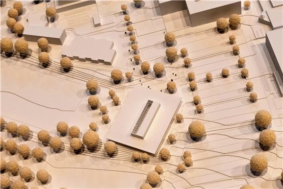 Siegerentwurf für die Rottenburger Campusmensa auf dem Hohenberg stammt vom Architekturbüro Fritsch und Tschaidse aus München. Bild: Patrick Tilke