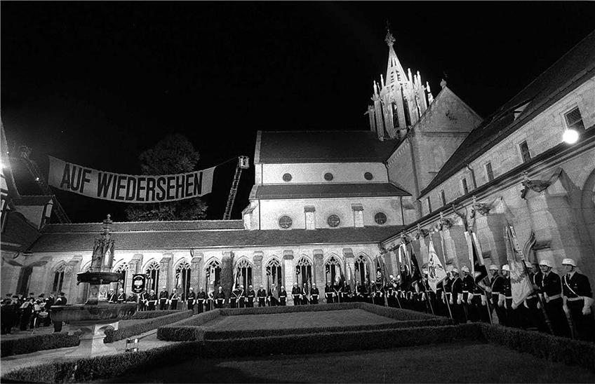 Abschiedsparade für Fritz Dürr im Kloster Bebenhausen. Archivbild: Ulrich Metz