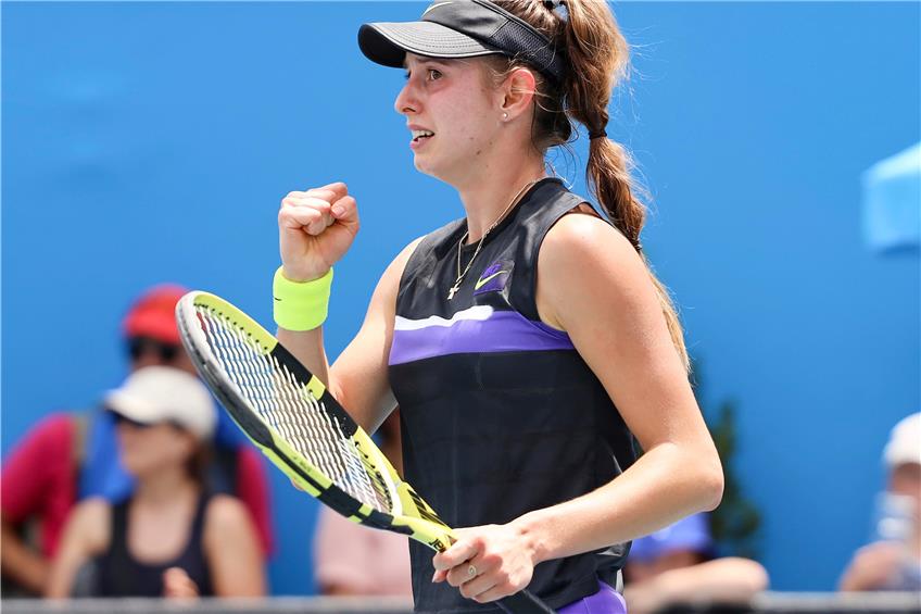 Alexandra Vecic schaffte es zu Jahresbeginn ins Halbfinale der Australian Open der Juniorinnen. Archivbild: Jürgen Hasenkopf