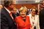Angela Merkel beim CDU-Landesparteitag in Reutlingen. Rechts neben der Bundeskan...