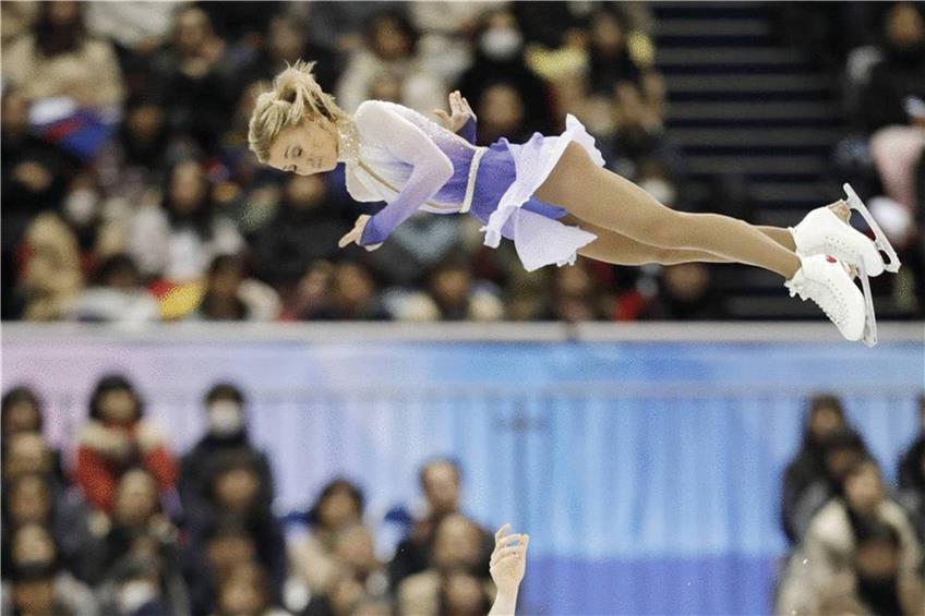 Auch mit Hilfe neuester Technik schafft es Savchenko, selbst in luftigen Höhen die Körperspannung aufrecht zu erhalten. Foto: dpa