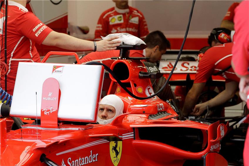 Auf die Ferrari-Crew wartet noch viel Arbeit. Foto: dpa