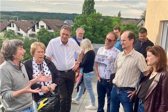 Besuch des Dußlinger Gemeinderates im neuen Gebäude der Kreisbau. Bild: Mario Beißwenger