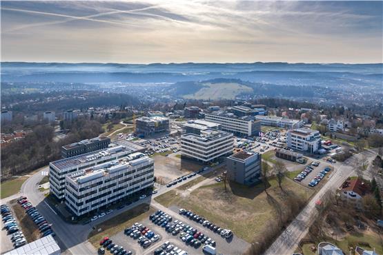 Blick auf den Technologiepark Tübingen, in dem das Unternehmen Curevac seinen Sitz hat. Bild: Ulrich Metz