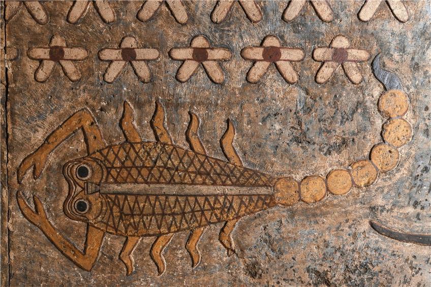 Darstellung des Tierkreiszeichens Skorpion. Bilder: Ahmed Amin, Ministerium für Tourismus und Antiken