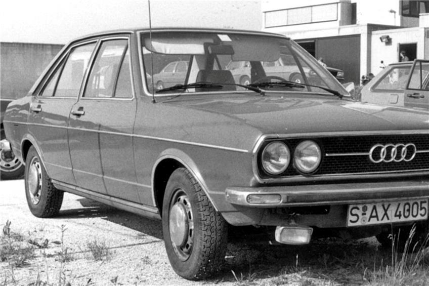 Das Fluchtauto, ein Audi 80 GL, Baujahr 1973. Bild: Polizei
