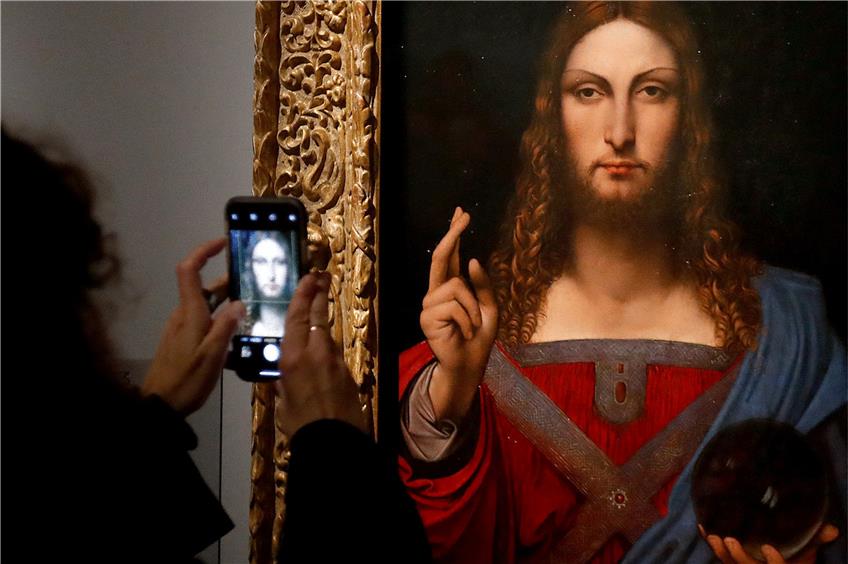 Das Gemälde „Salvator Mundi“ ist wieder in der Diskussion. Foto: Francois Guillot/afp