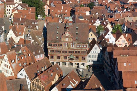 Das Rathaus in Tübingen. Bild: Ulrich Metz