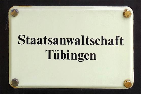 Das Schild der Staatsanwaltschaft Tübingen. Bild: Hans-Jörg Schweizer