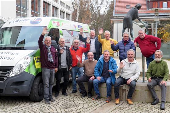 Das ehrenamtliche Team des Wannweiler Bürgerbusses. Bild: Gemeinde/Christian Pappert