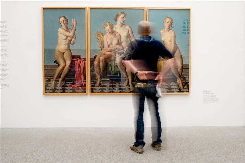 Das muss weg, fordert Georg Baselitz: das Bild „Die Vier Elemente“ des NS-Künstlers Adolf Ziegler. Es zeigt blonde nackte Frauen. Foto: dpa