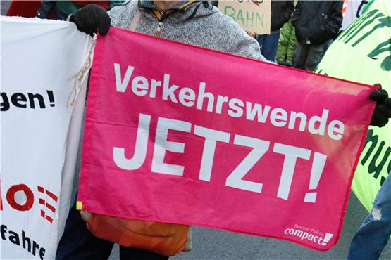 Demonstration beim FDP-Neujahrsempfang am Freitag.Bild: Horst Haas