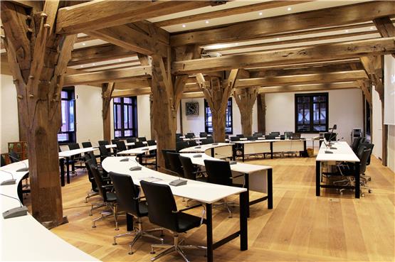 Der Ratssaal im Tübinger Rathaus. Hier werden die Entscheidungen getroffen. Archivbild: Eike Freese