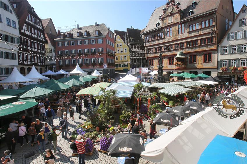Der  umbrisch-provenzalische Markt wird eröffnet. Archivbild: Erich Sommer