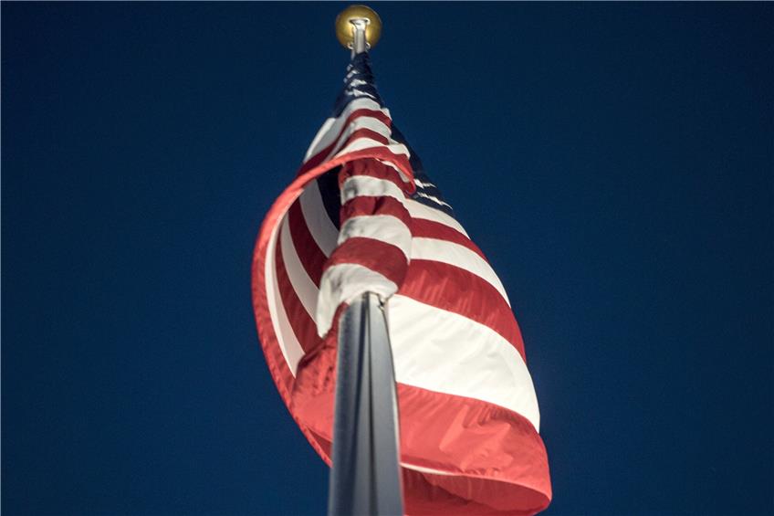 Die Flagge der USA auf dem Campus der Universität in Tübingens Partnerstadt Ann Arbor. Archivbild: Ulrich Metz