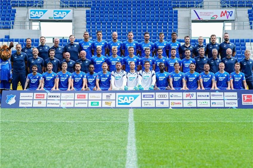 Die Mannschaft des TSG 1899 Hoffenheim. Foto: Uwe Anspach