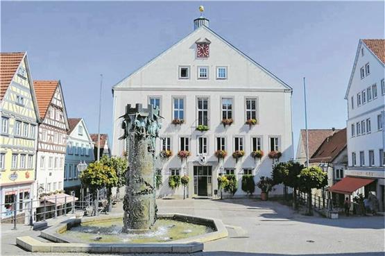 Die Stadtführung startet am Rathaus Hechingen. Bild: Stadtarchiv Hechingen