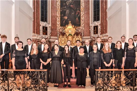 Die Studenten und Studentinnen der Hochschule für Kirchenmusik freuten sich nach dem Konzert über die Leistungen ihrer Kommilitonen. Privatbild