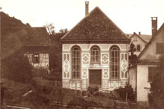 Die Synagoge in der Tübinger Gartenstraße, fotografiert 1885 von Wilhelm Paret. Bild: Stadtarchiv Tübingen