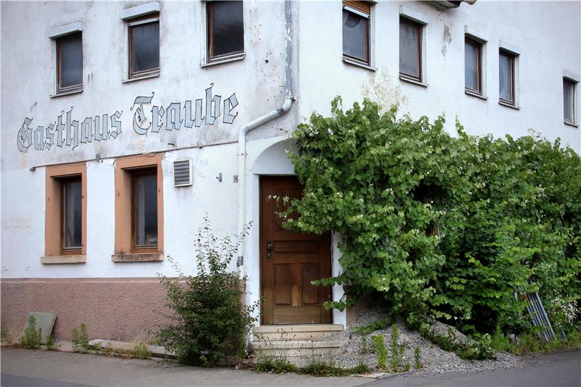 Die Traube in Pfäffingen – das verlassene Wirtshaus gehört oft schon zum Ortsbild.