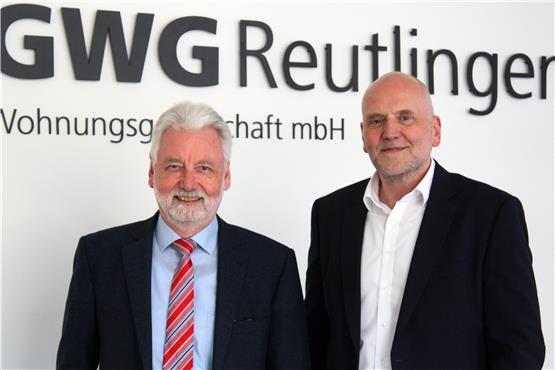 Die neuen Verantwortlichen an der Spitze der Wohnungsgesellschaft GWG: (von links) Bruno Ruess und Lars Grüttner. Bild: Thomas de Marco