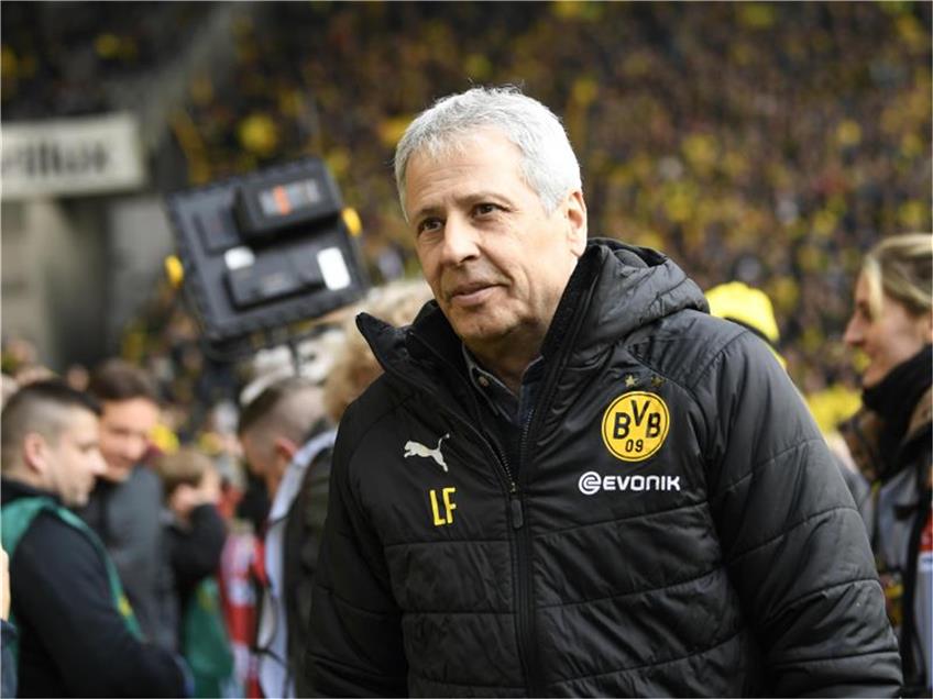 Dortmunds Trainer Lucien Favre. Foto: Ina Fassbender/Archivbild