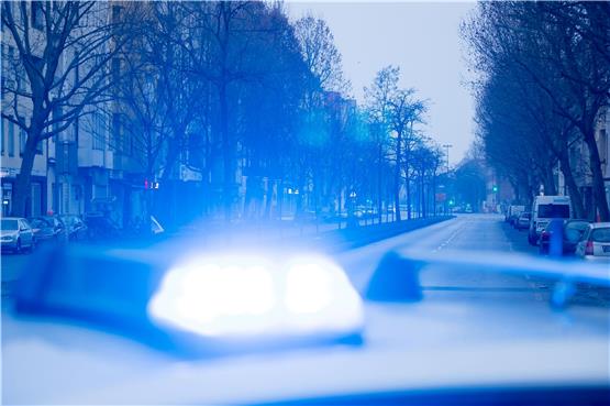 Ein Blaulicht leuchtet auf dem Dach eines Streifenwagens der Polizei. Foto: Christoph Soeder/dpa/Symbolbild