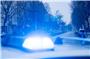 Ein Blaulicht leuchtet auf dem Dach eines Streifenwagens der Polizei. Foto: Christoph Soeder/dpa/Symbolbild