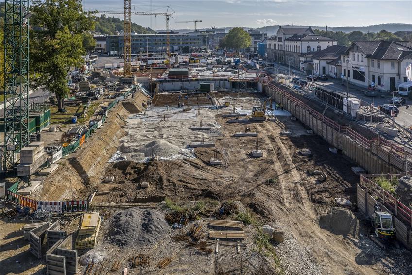 Eine Riesenbaustelle: Im Jahr 2024 sollen Europaplatz und Anlagenpark fertig sein. Archivbild: Ulrich Metz
