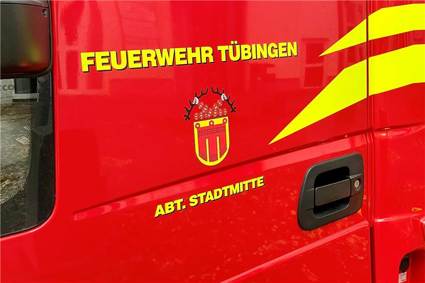 Einsatzfahrzeug der Tübinger Feuerwehr. Bild: Jonas Bleeser
