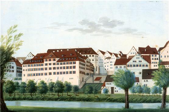 Evangelisches Stift in Tübingen.Zeichnung: Sammlung Stadtmuseum Tübingen