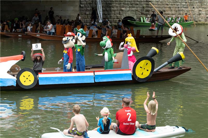 An integral part of the punt race: the costume competition.  The academic...