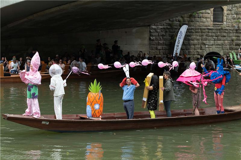 An integral part of the punt race: the costume competition.  Image: Klaus Fr...