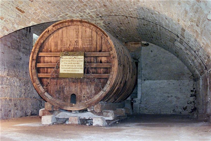 Halberstadts Fass fasste mehr Wein als Tübingens Fass, aber Tübingens Fass (im Bild) ist halt einfach älter...Archivbild: Ulrich Metz