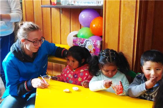 Helene Kramer hat ein Jahr lang Kleinkinder in einer bolivianischen Kinderkrippe betreut. Privatbild