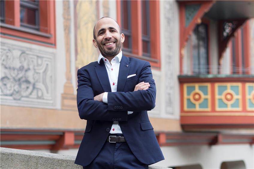 Hicham Hidam (45) will Tübinger Oberbürgermeister werden. Privatbild