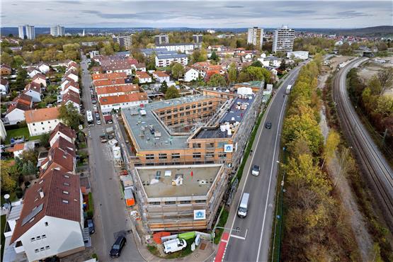 Hier entstehen einige der rund 450 Wohnungen, die die GWG in der Pipeline hat: das Penta-Quartier Richtung Sondelfingen.Archivbild: Horst Haas