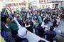 Hunderte demonstrierten am Samstag in Tübingen gegen den Einmarsch der Türkei in...