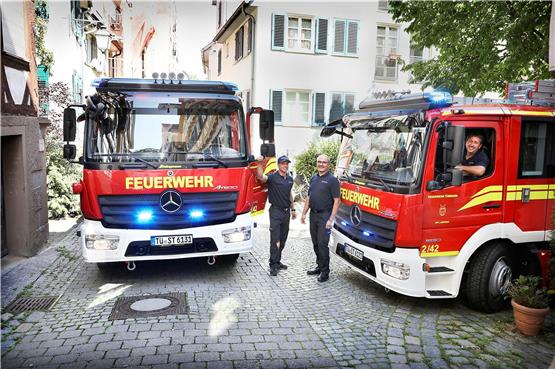 Im vergangenen Jahr hat die Tübinger Feuerwehr neue Fahrzeuge bekommen. Bild: Anne Faden