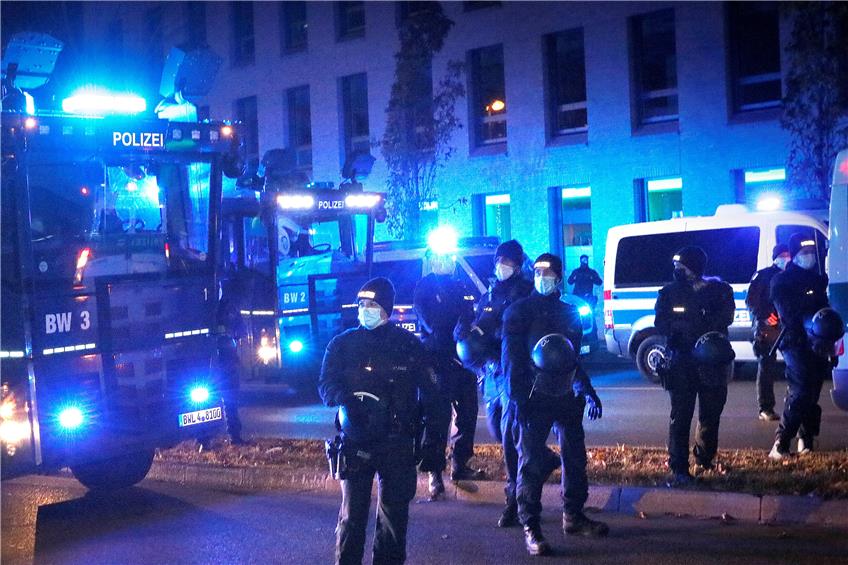 In Reutlingen waren erneut viele Polizeikräfte zu Gange. Archivbild: Horst Haas