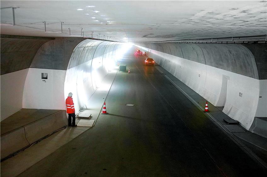 Insgesamt 1,9 Kilometer lang ist der Tunnel, in dem durch viele Kameras jeder Quadratzentimeter eingesehen werden kann.Archivbild: Haas