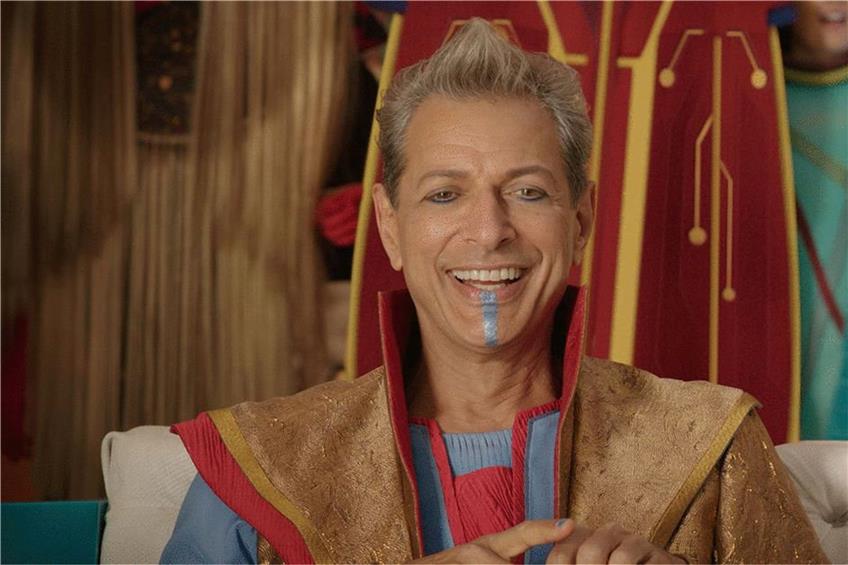 Jeff Goldblum hat einen lustigen Nachspann-Auftritt im aktuellen Marvel-Hit „Thor: Tag der Entscheidung“. Foto: Marvel/Disney